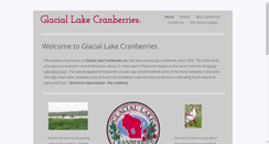 Desktop Screenshot of glaciallakecranberries.com